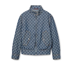 Chaqueta de jacquard de denim con GG