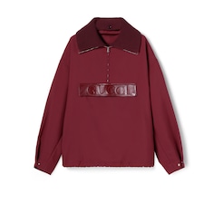 Chaqueta de aviador de gabardina en relieve