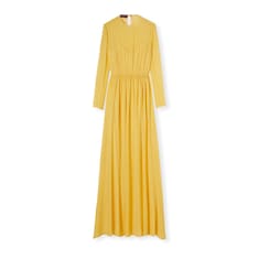 Long silk georgette dress