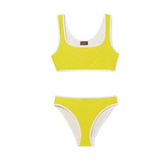 Bikini de punto de esponja con GG