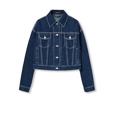 Chaqueta de denim con ajuste corto y holgado
