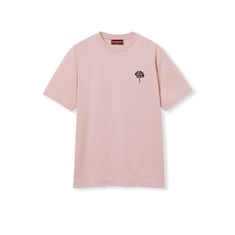 Camiseta de punto de algodón con bordado