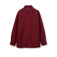 Camicia oversize in gabardina di misto cotone