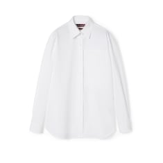 Embossed cotton poplin shirt