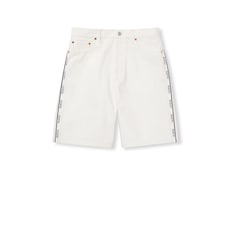Denim shorts with Gucci selvedge