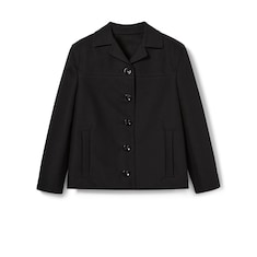 Cotton gabardine 3/4 sleeve jacket