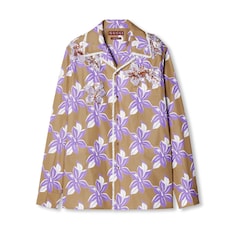 Printed cotton poplin shirt