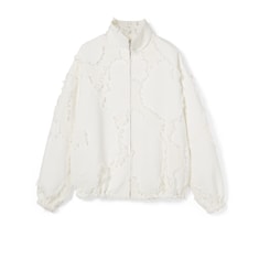 Cotton wool fil coupé zip jacket