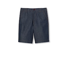 Raw denim bermuda shorts
