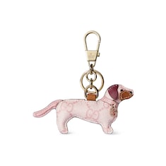 Dog-shaped bag charm