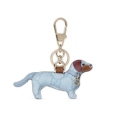 Dog-shaped bag charm