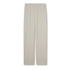 Embossed canvas wool pants