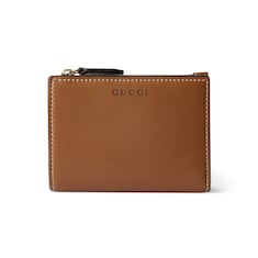 Mittelgroße GG Emblem Brieftasche mit Reißverschluss