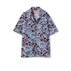 Camisa de algodón estampada de corte estándar