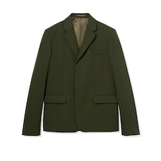 Veste en gabardine de laine embossée