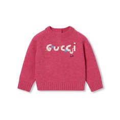 Baby wool sweater with embroidery