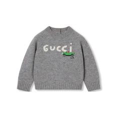 Baby wool sweater with embroidery