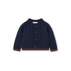 Baby wool cardigan with Web