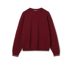 Cashmere wool sweater with Web trim