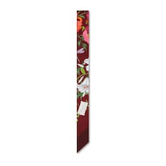 Printed silk twill ribbon