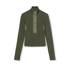 コットン リブ ロングスリーブ Tシャツ