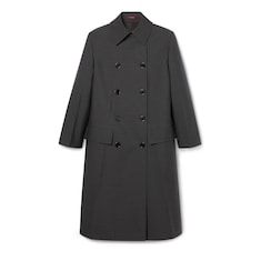 Wool double-breasted coat