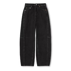 Balloon denim pant with petite fit