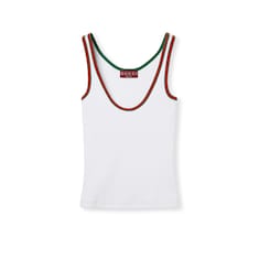 Cotton tank top with Web