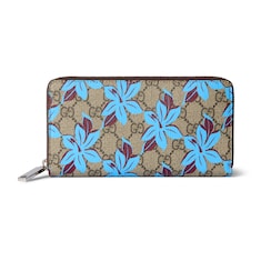 GG printed zip around wallet