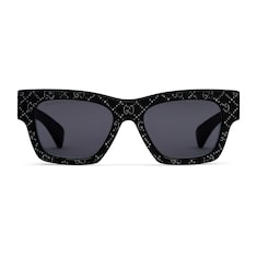 Rectangular frame sunglasses