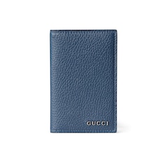 Long card case with Gucci script