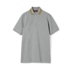 Cotton piquet polo top