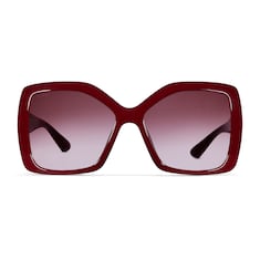 Sonnenbrille mit eckigem Rahmen