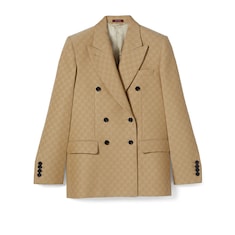 GG silk wool crêpe jacquard jacket