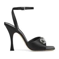 Women's sandal with crystal Horsebit