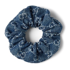 GG denim scrunchie