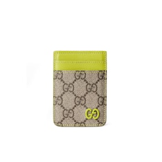 Acid green trim magnetic card case