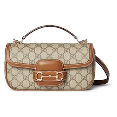 حقيبة Gucci Horsebit 1955 Soft صغيرة الحجم بمقبض علوي من الجلد