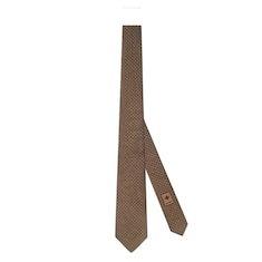 GG silk jacquard tie
