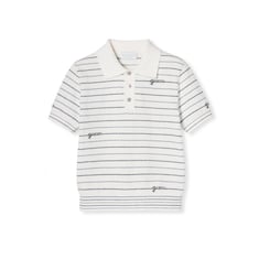 Kinder-Poloshirt aus gestreifter Baumwolle