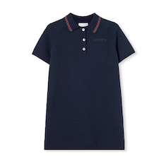 Robe polo pour enfant en coton avec broderie