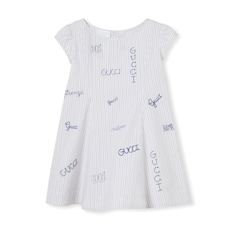 Vestido infantil de muselina bordado