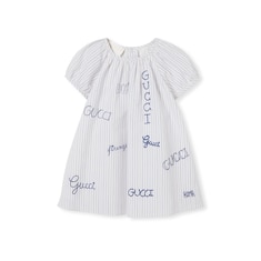 Vestido de muselina bordado para bebé
