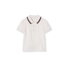 Polo pour bébé en coton avec bande Web