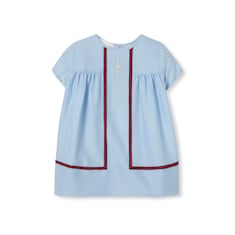Abito neonato in cotone GG con Web