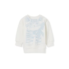 Baby cotton sweatshirt with print