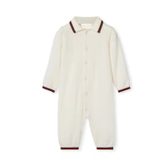 Tutina neonato in lana con Web