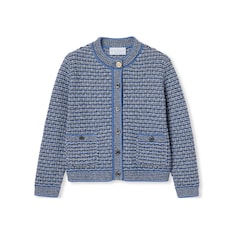 Cardigan bambino in lana bouclé