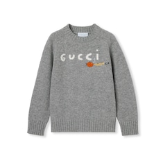 Children's wool sweater with embroidery