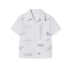 Chemise pour enfant en mousseline brodée
